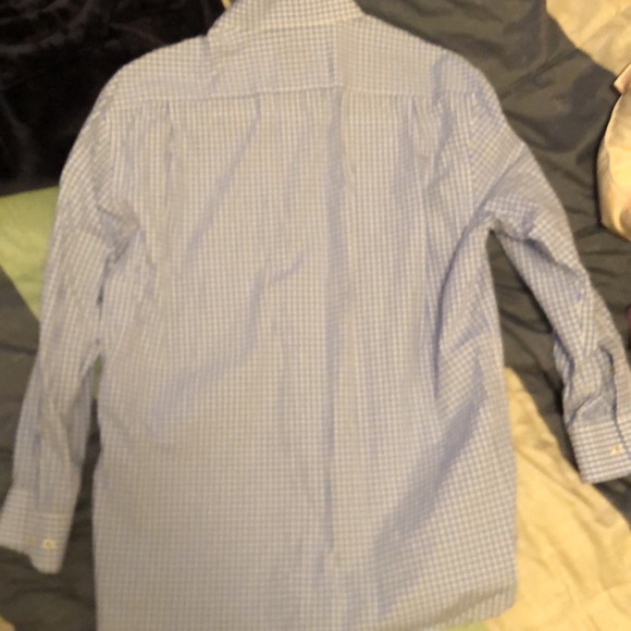 Men’s blue gingham XMI 16 1/2 31-32 shirt - Picture 6 of 6
